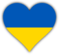 Serce w kolorach Ukrainy