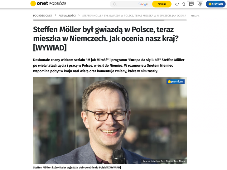 Steffen Möller był gwiazdą w Polsce... (wywiad dla Onet)